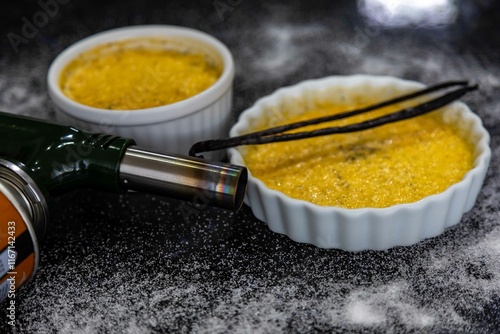 Obraz na plátně Crème brûlée, creme brule