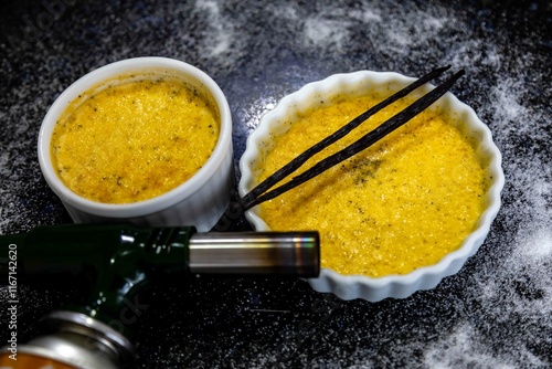 Obraz na plátně Crème brûlée, creme brule