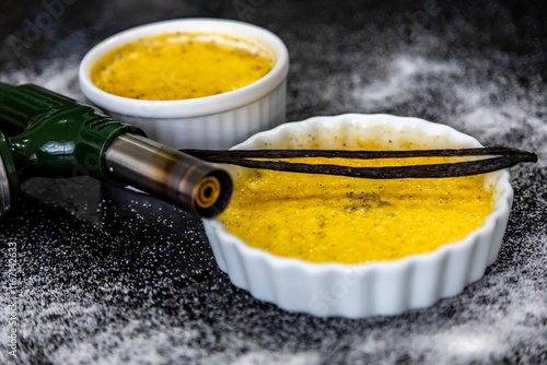 Obraz na plátně Crème brûlée, creme brule