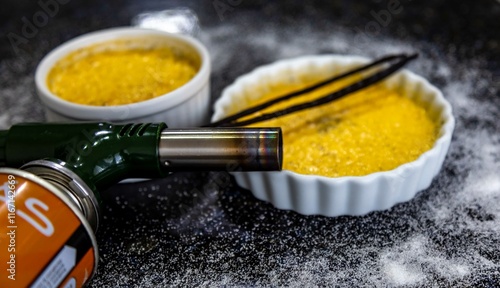 Fotografie Crème brûlée, creme brule