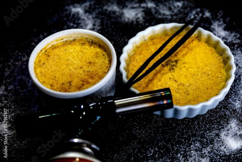 Fotografie Crème brûlée, creme brule