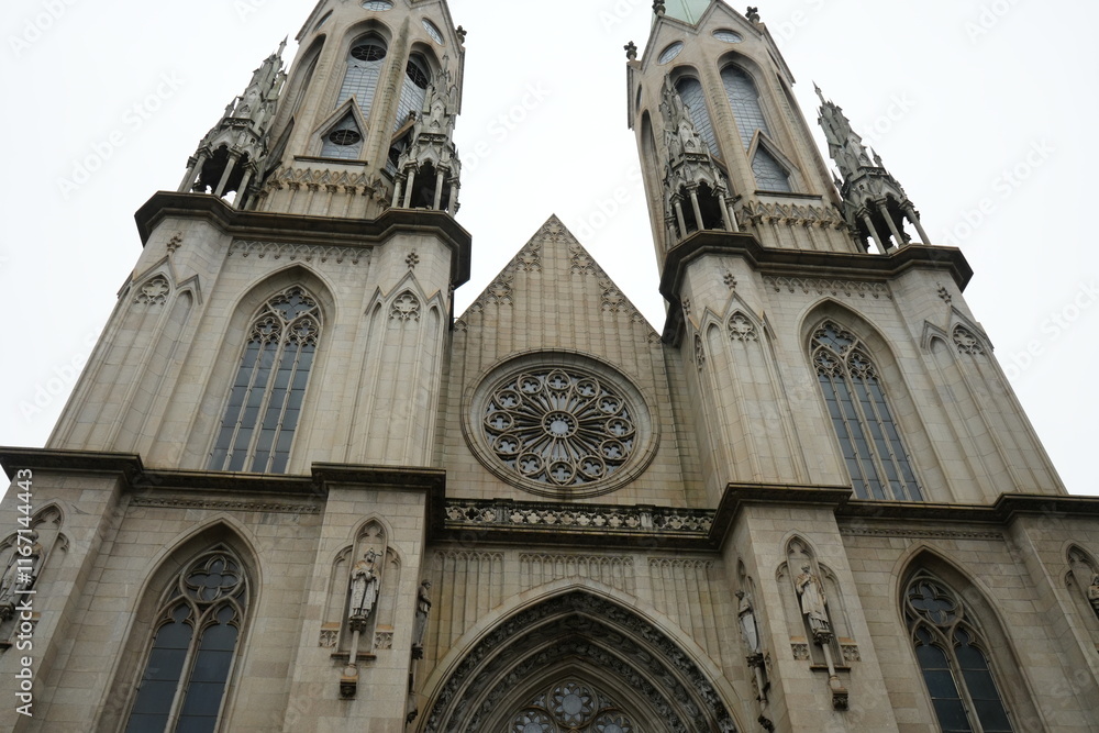 Catedral da Se de São Paulo or São Paulo Metropolitan Cathedral in Sao Paulo, Brazil - ブラジル サンパウロ メトロポリタン大聖堂