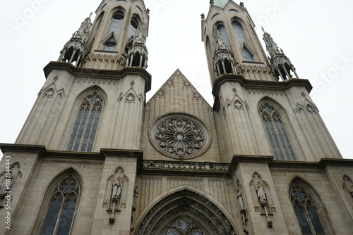Obraz na płótnie Catedral da Se de São Paulo or São Paulo Metropolitan Cathedral in Sao Paulo, Brazil - ブラジル サンパウロ メトロポリタン大聖堂 w salonie