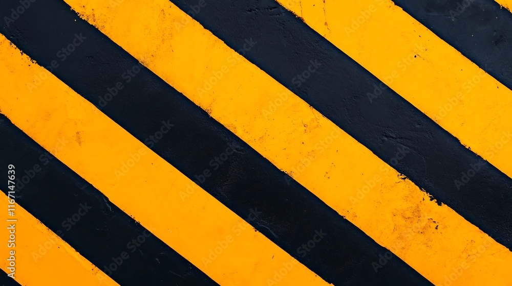 Fototapeta premium Striking Orange and Black Diagonal Stripe Pattern Abstract Graphic Design Background