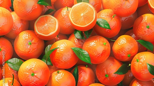 orange seamless pattern wallpaper