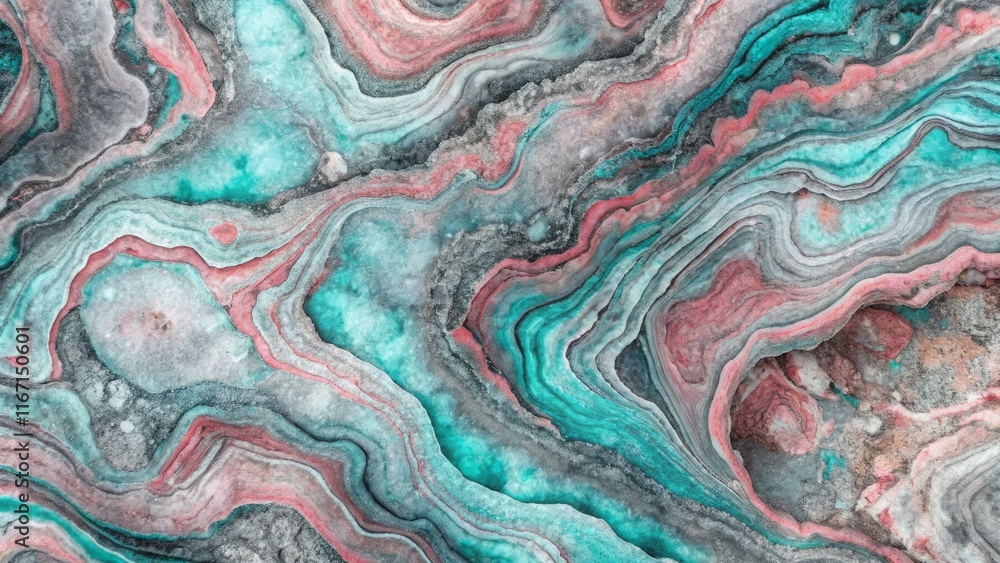 Abstract Turquoise and Pink Marble Texture Background Abstract Turquoise and Pink Marble Texture Background