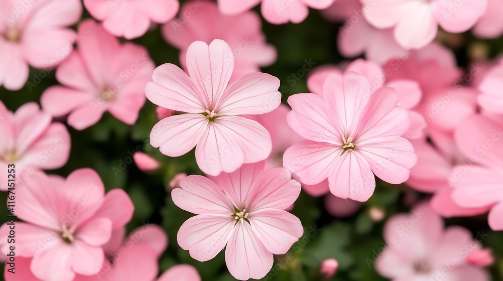 Obraz premium Subtle Soft-Focus Pink and White Flowers with Room for Headlines