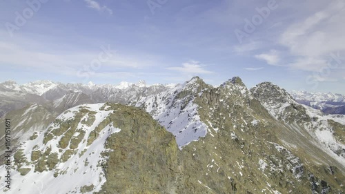 Sorvolo Alpi in autunno photo