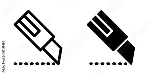 Cutter icon design template