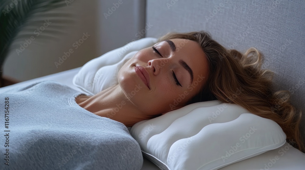 Premium ergonomic sleeping pillow designed for optimal comfort and support promoting restful sleep and rejuvenation. Premium ergonomic sleeping pillow designed for optimal comfort and support promoting restful sleep and rejuvenation.