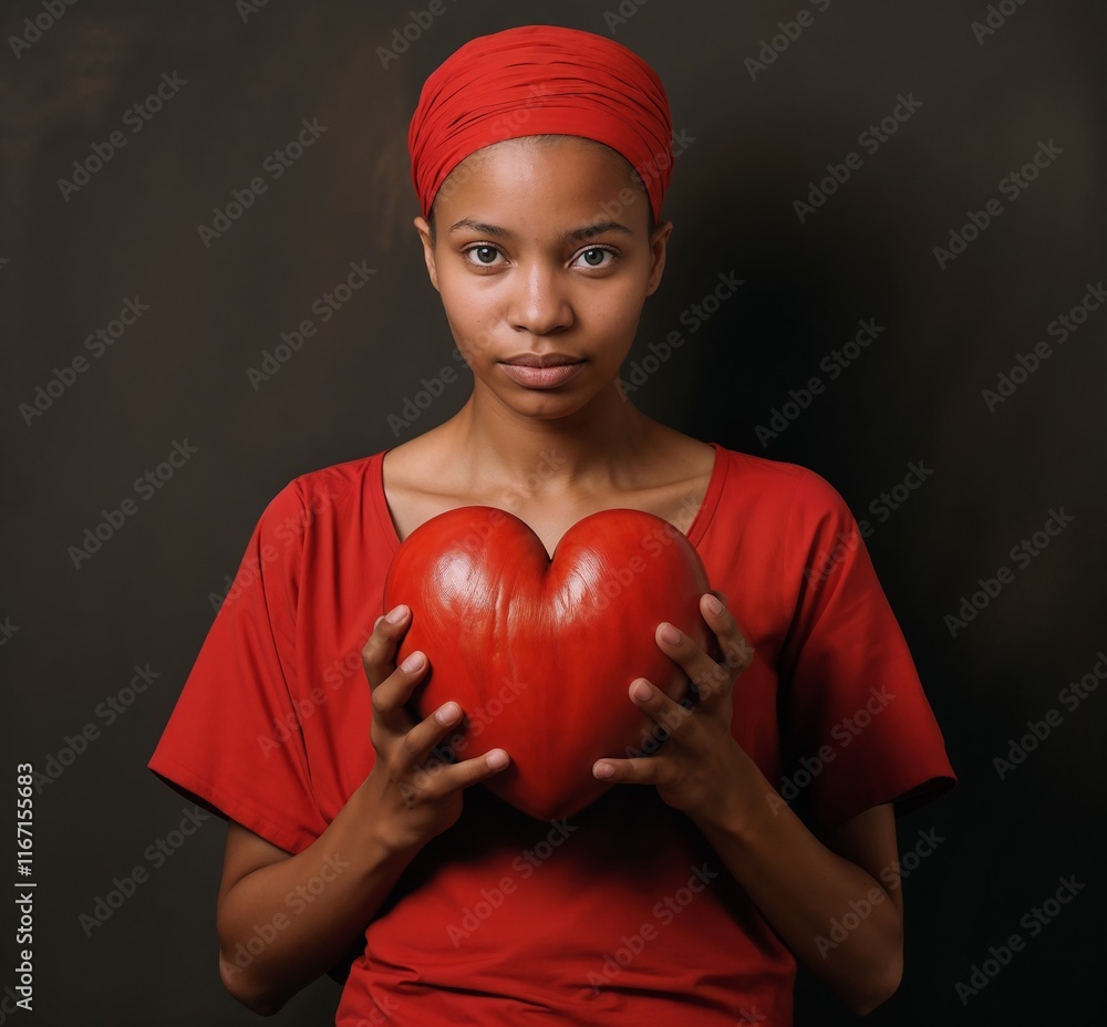 Young woman in red holding a heart-shaped object against a dark background.Valentine’s Day, promotional materials, greeting cards, holiday marketing, love-themed banners. Passion. Celebration of dive
Young woman in red holding a heart-shaped object against a dark background.Valentine’s Day, promotional materials, greeting cards, holiday marketing, love-themed banners. Passion. Celebration of dive