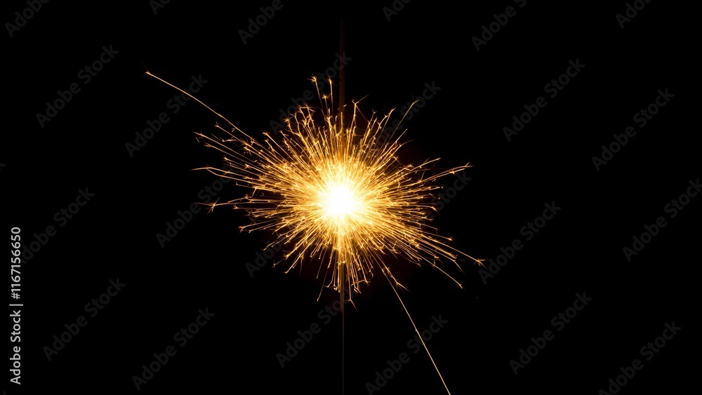 A bright discharge on a black background, creating the effect of an explosion of energy A bright discharge on a black background, creating the effect of an explosion of energy