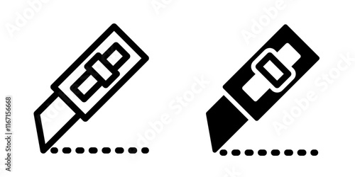 Cutter icon design template