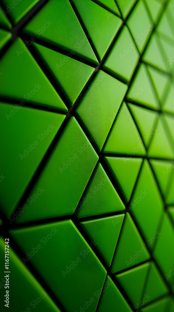 Green Triangular 3D Abstract Background Green Triangular 3D Abstract Background