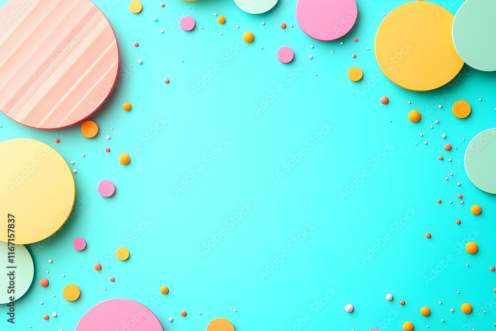 Pastel Circle Abstract Background Pastel Circle Abstract Background