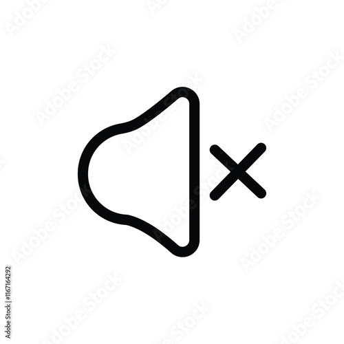Quiet please icon on white background. Keep silence symbol. Silent mode concept. Vector