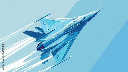 Blue Paper Plane Vector Illustration for Creative Projects