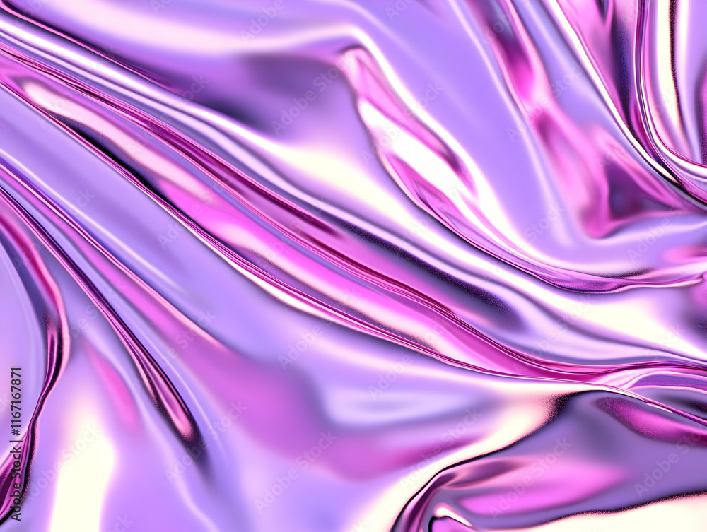 Obraz premium Purple Iridescent 3D Abstract Background