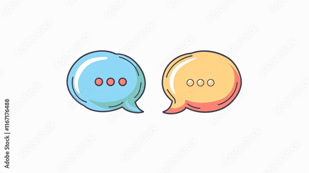 Business Communication Dialogue Conversation Concept Business Communication Dialogue Conversation Concept