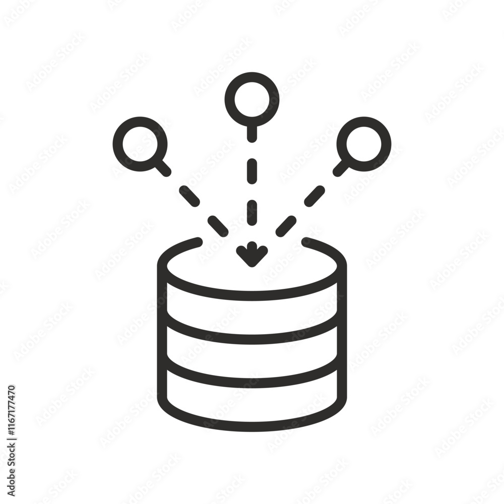 big data icon, framework, server data center, vector illustration on white background big data icon, framework, server data center, vector illustration on white background