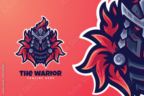 Soldier helmet logo design