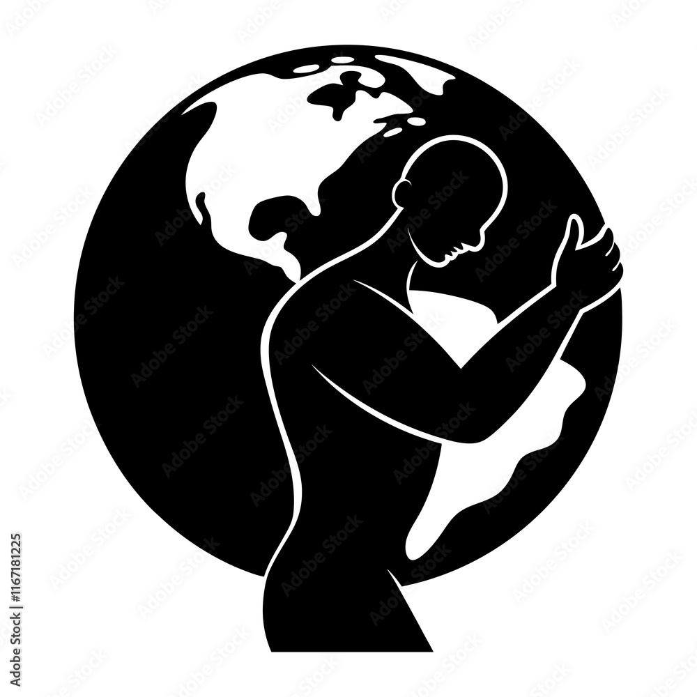 Earth Hugger Silhouette vector silhouette Earth Hugger Silhouette vector silhouette
