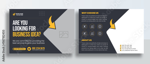 Corporate Postcard or Eddm postcard design template, Corporate Business Postcard Template Design, Simple and Clean Modern Minimal Postcard Template, Business Postcard Layout