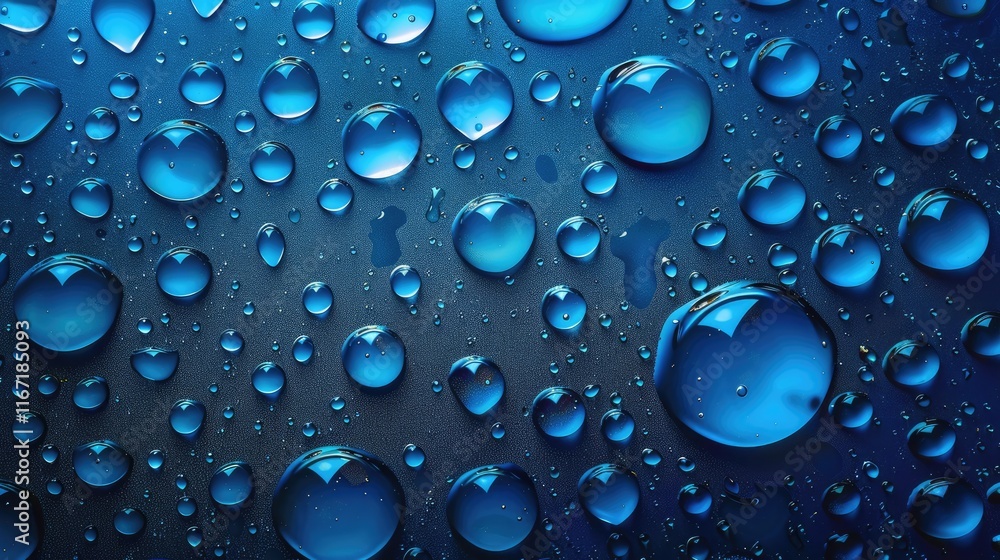Beautiful blue background with royal droplets Beautiful blue background with royal droplets