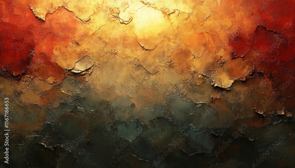 Fototapeta premium military camouflage pattern textured abstract art warm lighting close-up brushstrokes color variations