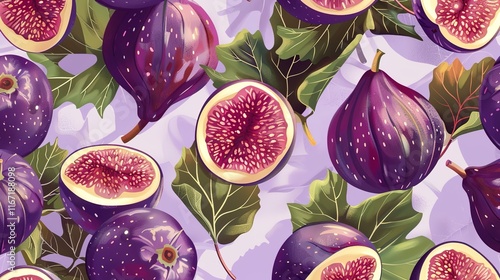 fig seamless pattern wallpaper