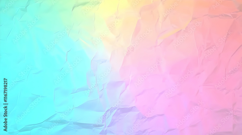 Fototapeta premium Pastel Crumpled Paper Abstract Background