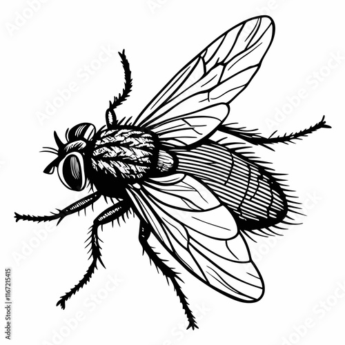 Fly Black silhouette