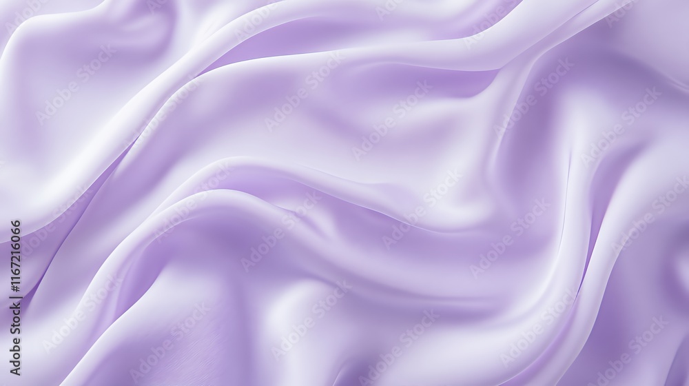 Fototapeta premium Soft Lavender Silk Fabric Draped Beautifully