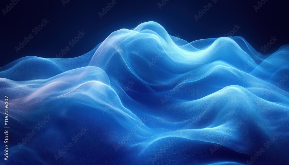 Fototapeta premium deep blue textured background with vintage border dark elegant teal wallpaper soft gradient diffuse light design art