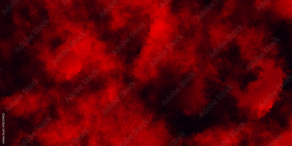 Black and red background with watercolor paint. Abstract background, abstract with copy space for design, bloody grunge Red powder explosion cloud on black background, grunge dark red marble. Black and red background with watercolor paint. Abstract background, abstract with copy space for design, bloody grunge Red powder explosion cloud on black background, grunge dark red marble.