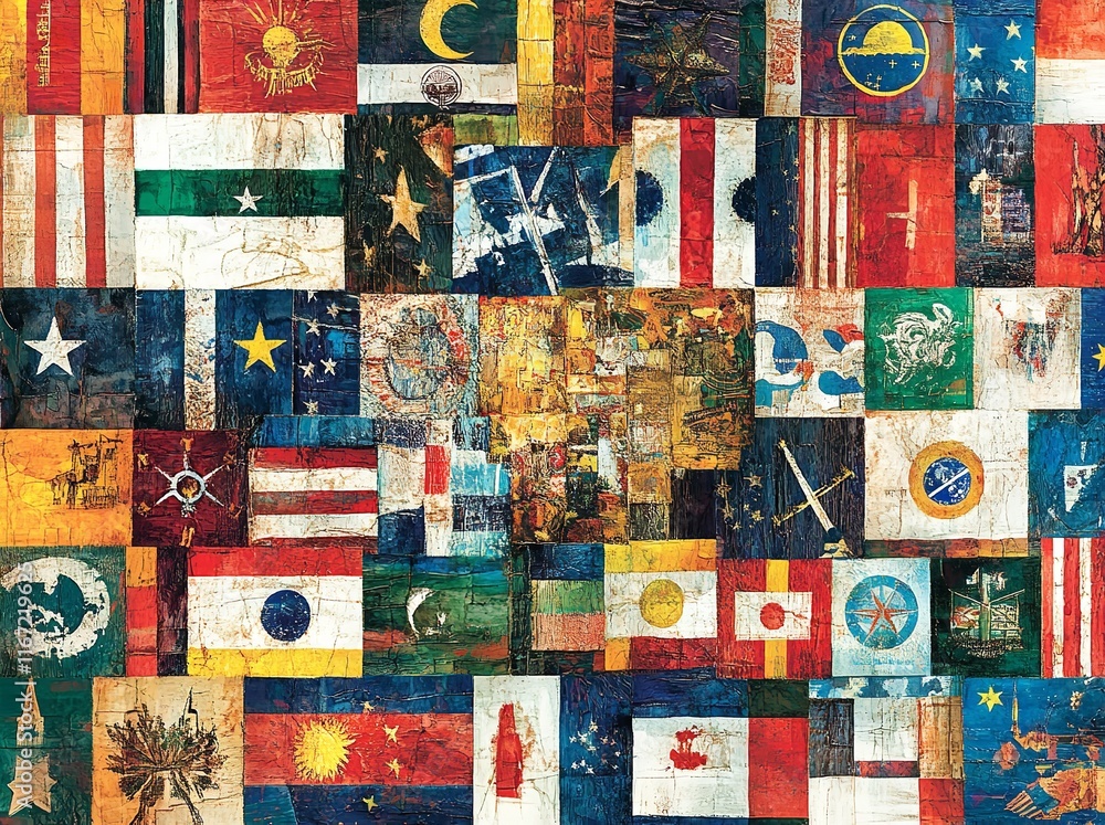 A Collage of Flags from Around the World, Each Flag Representing a Different Nation
A Collage of Flags from Around the World, Each Flag Representing a Different Nation