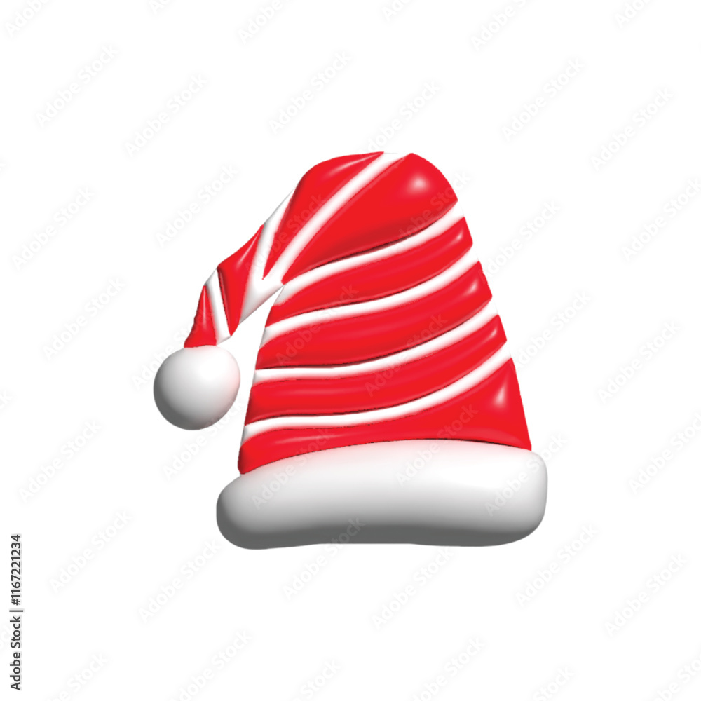3d render christmas hat and headband collection stock design 3d render christmas hat and headband collection stock design