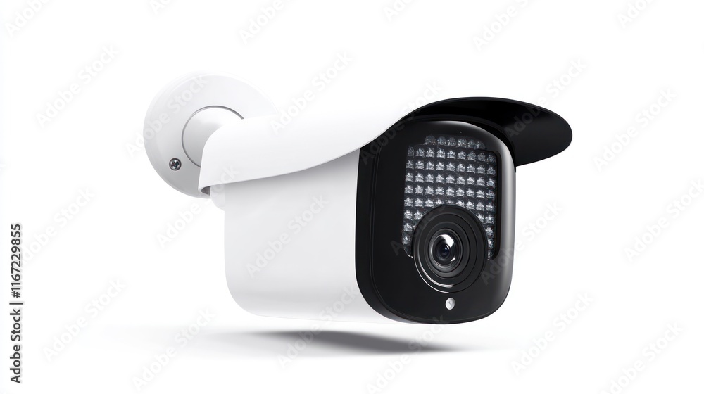 Security camera designed for surveillance and monitoring purposes. Security camera designed for surveillance and monitoring purposes.