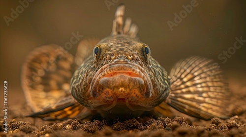 Plecostomus Pleco Fish with Large Sucker-Like Mouth photo