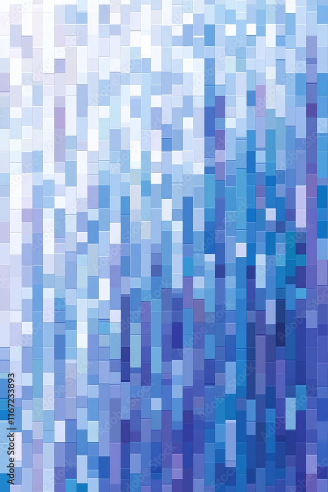 Pixel gradient transitioning from icy blue to pastel lavender. Pixel gradient transitioning from icy blue to pastel lavender.
