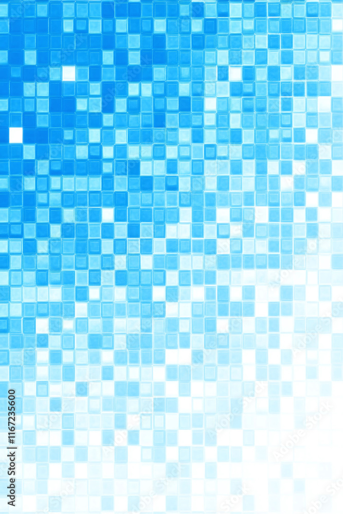 Pixelated icy blue transitioning into a frosty white gradient. Pixelated icy blue transitioning into a frosty white gradient.