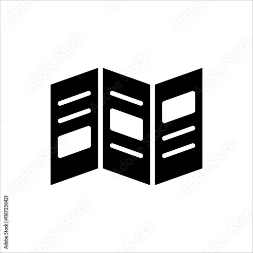 Brochure line icon. Catalogue, booklet, magazine, letterhead, open book and other polygraphy vector illustration. Isolated on white background.