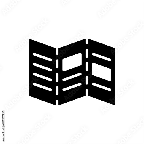 Brochure line icon. For web design. Catalogue, flyer paper, booklet, magazine, letterhead, open book and other polygraph vector illustration.