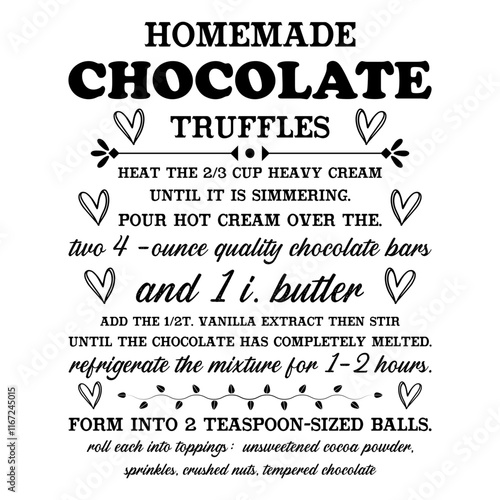 Homemade Chocolate Truffles T shirt