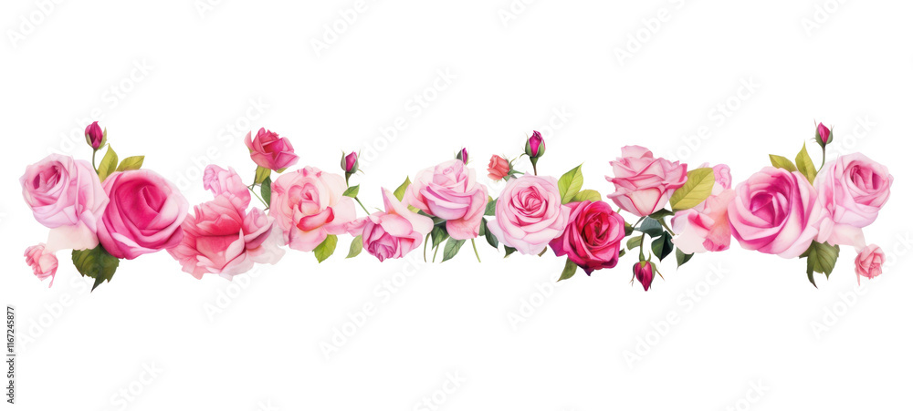 PNG Pink roses pattern flower plant.