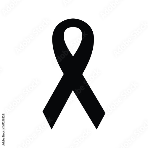 Cancer Ribbon premium line icon. Simple high quality pictogram. Modern outline style icons. Stroke vector illustration on background.