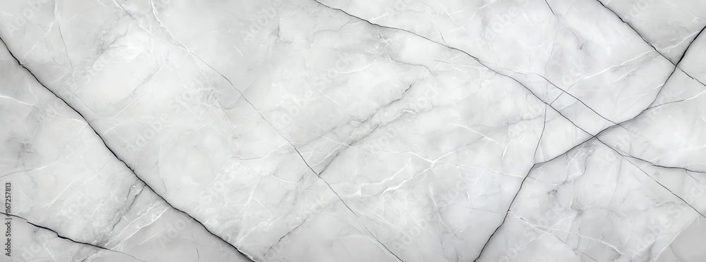 Obraz premium Elegant white marble texture with natural veining patterns