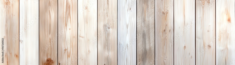 Fototapeta premium Wooden plank background with natural textures and soft tones. Ideal for design projects needing a rustic and organic feel.