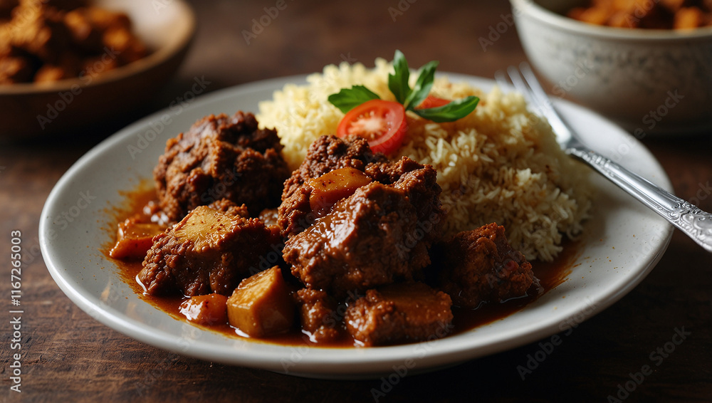 rendang food with new look rendang food with new look