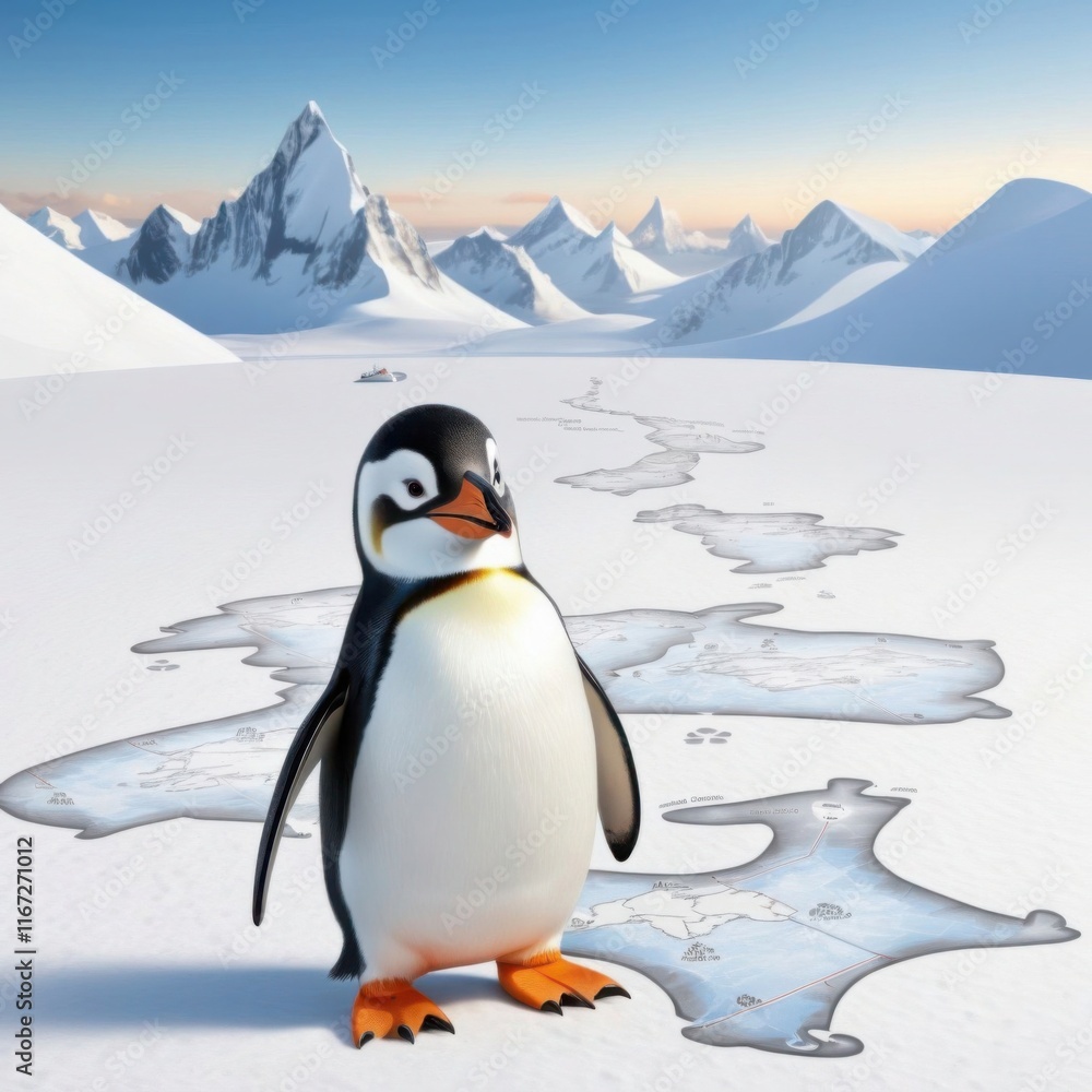 Fototapeta premium Penguin Explorer 